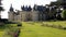 Lawn at the main gate of Chateau de Chaumont, Loire Valley, France