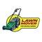 Lawn Mover vector illustration logo design