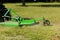 Lawn mower cutting grass gardening