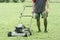 Lawn mower and gardener