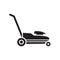 Lawn mower icon template black color editable. Lawn mower icon symbol Flat vector illustration for graphic and web design