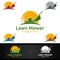 Lawn Mower Logo for Lawn Mowing Gardener Design