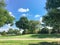 Lawn park near residential houses in Coppell, Texas, USA