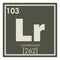 Lawrencium chemical element