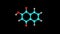 Lawsone molecule rotating video Full HD