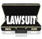 Lawsuit Briefcase Legal Court Case 3d Words