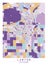 Lawton ,Oklahoma, USA Creative Color Block Map Decor Serie