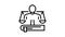 lawyer expert line icon animation