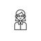 Lawyer line icon