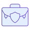 Lawyer portfolio flat icon. Briefcase blue icons in trendy flat style. Suitcase gradient style design, designed for web