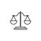 lawyer sign icon. Element of navigation sign icon. Thin line icon for website design and development, app development. Premium