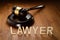 Lawyer wooden letters