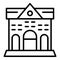 Lawyers courthouse icon, outline style