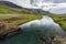 Laxa river in Vesturland region of Iceland