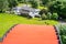 The Laxey Wheel also known as Lady Isabella is built into the hillside above the village of Laxey in the Isle of Man. It is the