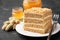 Layer cake Medovik, honey cake