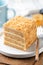 Layer cake Medovik, russian honey cake