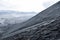 Layer Volcanic ash as sand ground of Mount Bromo volcano