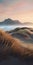 Layered And Atmospheric Beach Landscape With Dune Grass In 8k Resolution