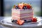 Layered Berry Cream Cake