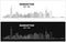 Layered editable vector illustration skyline of Manhattan, New York City, USA