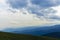 Layered of hills view from Jukkoku Pass in Shizuoka, Japan