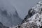 Layered Himalayan Foggy Mountains