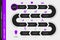 Layered Infographic Timeline. Vector Roadmap, Template For Modern Business Presentation, Annual Reports, Layouts