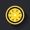 Layered Lemon Slice Icon On Black Background