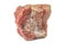 Layered piece of sylvinite mineral, natural crystalline rock salt