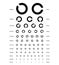 Layered Vector Illustration Of Three Kinds Of Eye Chart