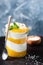 Layered Vegan Chia Pudding With Mango