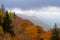 Layers of the Great Smoky Mountain stand out in in fall colors.