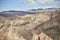 Layers of mountains in the Andean area of Potrerillos, Mendoza, Argentina