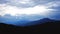 Layers of mountains as seen from Rarau mountain in Romania