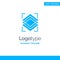 Layers, Object, Layer, Server Blue Business Logo Template