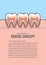 Layout cross-section structure inside tooth illustration vector