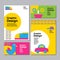 Layout design template, cover book, colorful, cute, childen