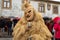 The Lazarim Carnival Masks Parade, an ancient tradition, man wear the skin of the devil during the carnival festival.