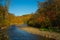 Lazy autum creek in an Ohio park