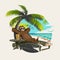 Lazy Sunday vector illustration sloth animal