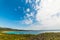 Lazzaretto beach under a cloudy sky in springtime