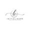 LC Beauty vector initial logo, handwriting logo of initial signature