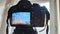 LCD display of a DSLR digital camera taking picture of a clouds fixed on a tripod