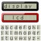 LCD display pixel font - lowercase characters