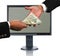 LCD Monitor and Money Exchange