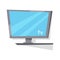 LCD TV Monitor with Blank Screen.