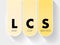 LCS - Least Cost Selection acronym, business concept background