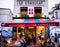 Le Consulat Restaurant, Montmartre, exterior with diners seated at cafe tables