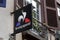 Le coq sportif facade logo brand and text sign of sportswear store supplier of